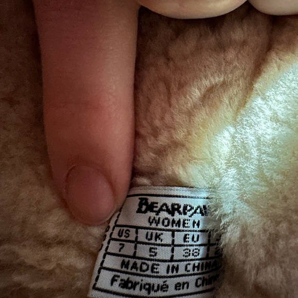 BearPaw Tan Suede Calf Boots with Sherpa Lining - Picture 9 of 10